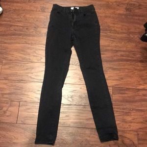 Pacsun Super high rise black jeggings